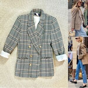 Vintage Double-Breasted Women's Blazer